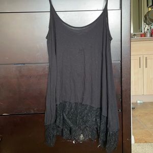 Black lace tank top